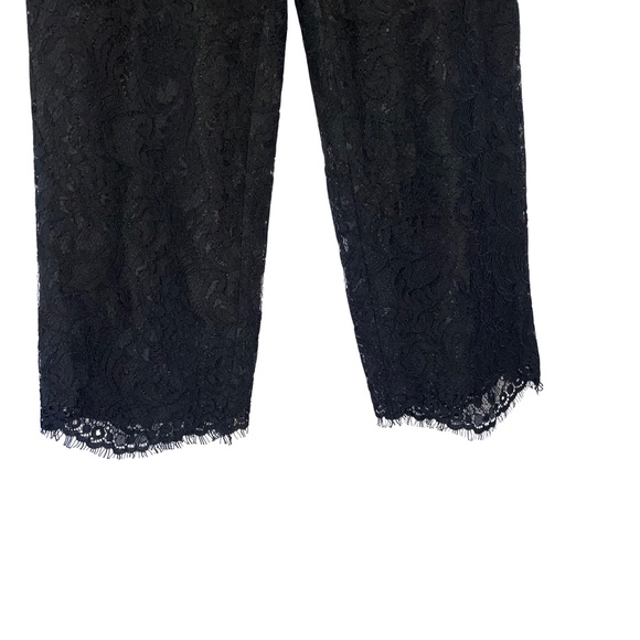 Draper James Belle Meade Black Pull On Lace Pant Size M NWT Ankle Length - Picture 7 of 14